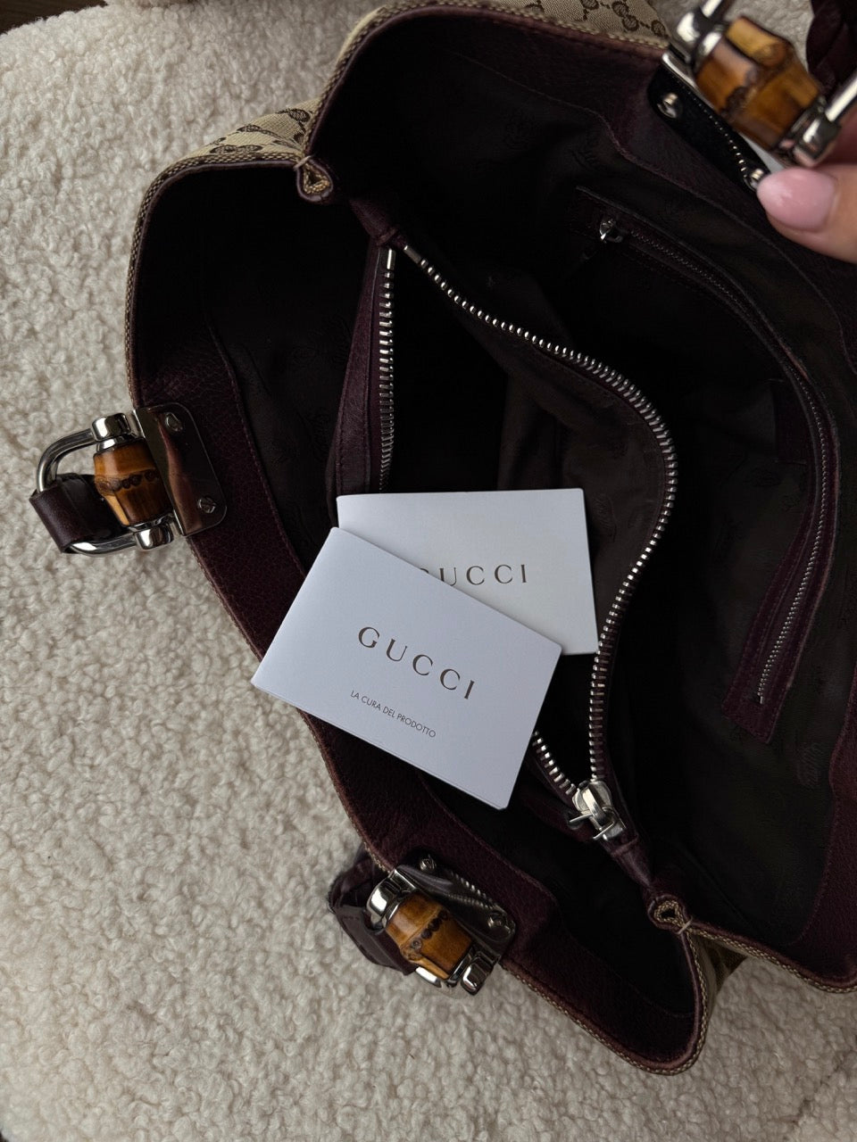 Gucci Tote Beige Canvas