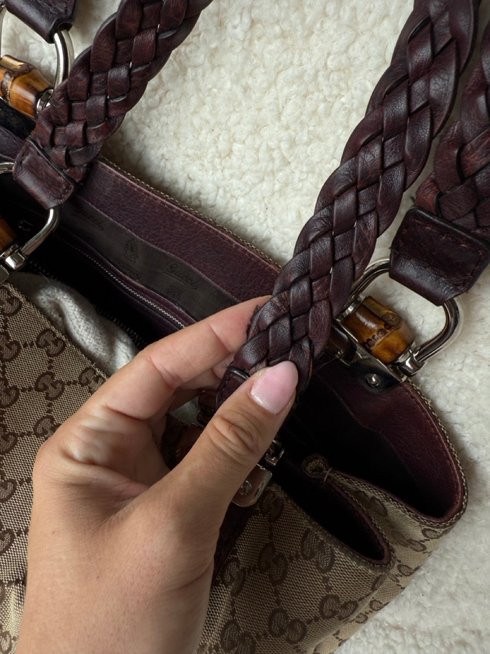 Gucci Tote Beige Canvas