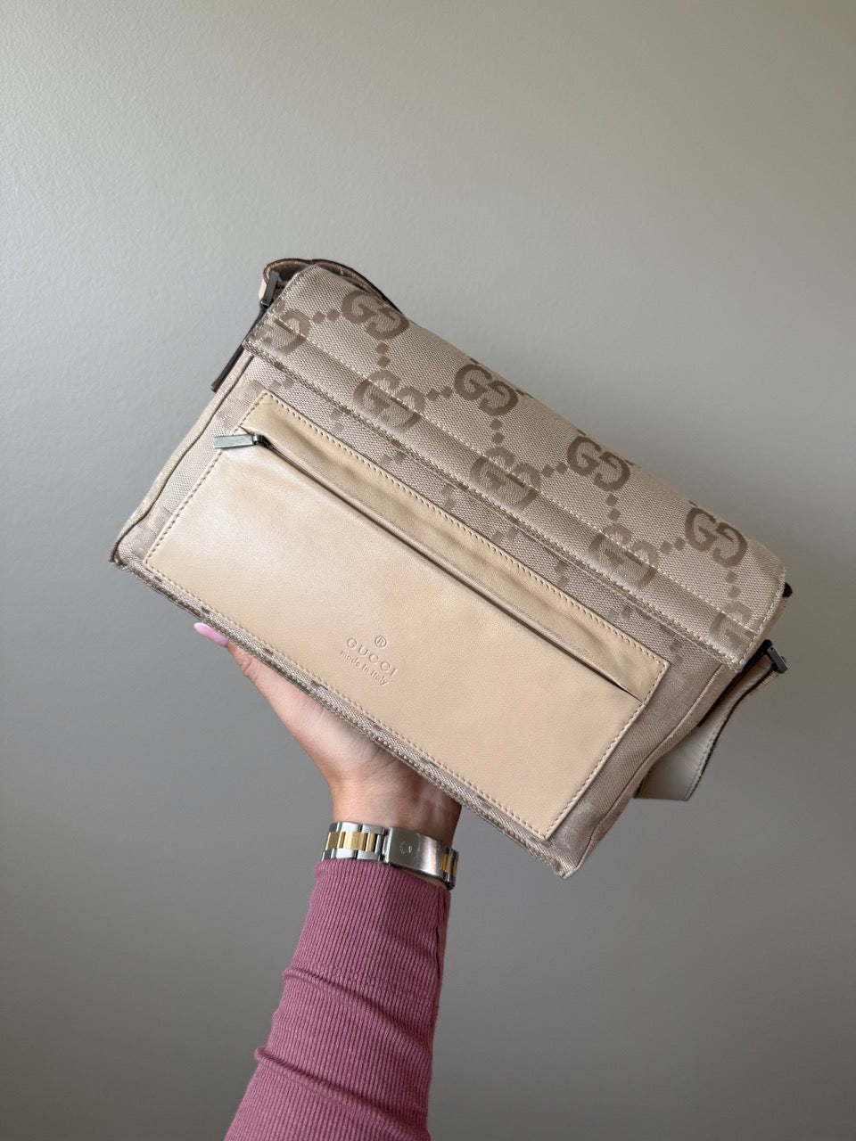 Gucci Beige Canvas Bag