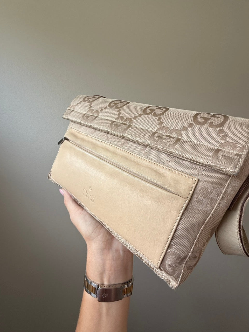 Gucci Beige Canvas Bag