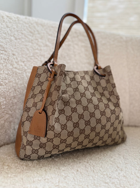 Gucci Joy Boston Tote Medium Beige