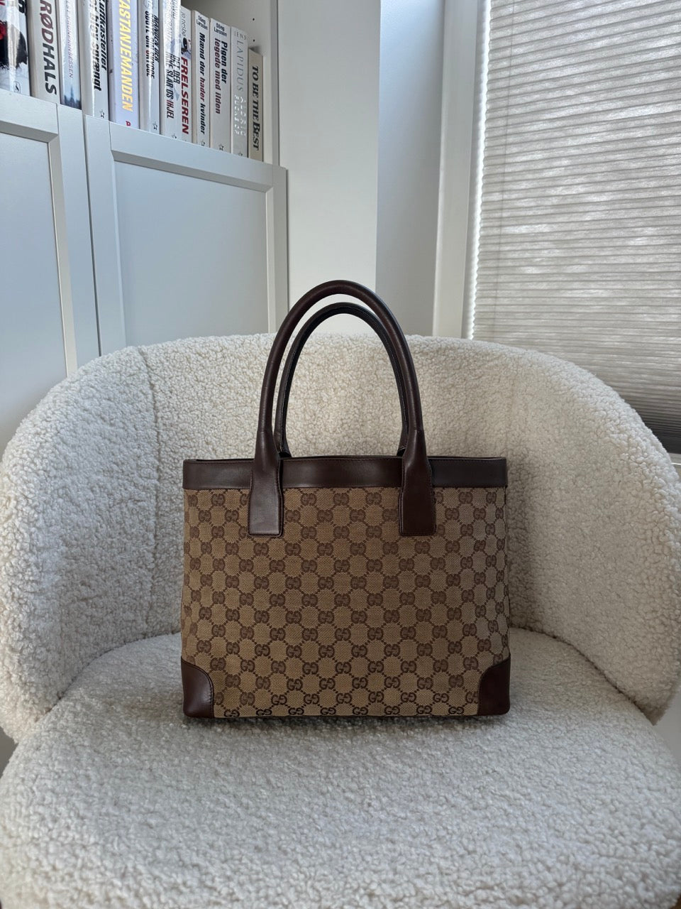 Gucci Tote Brown Canvas