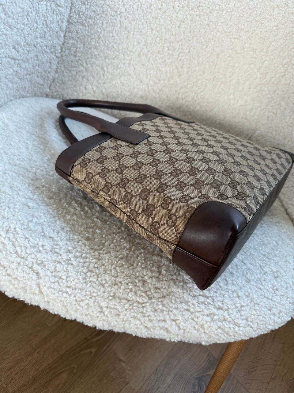 Gucci Tote Brown Canvas