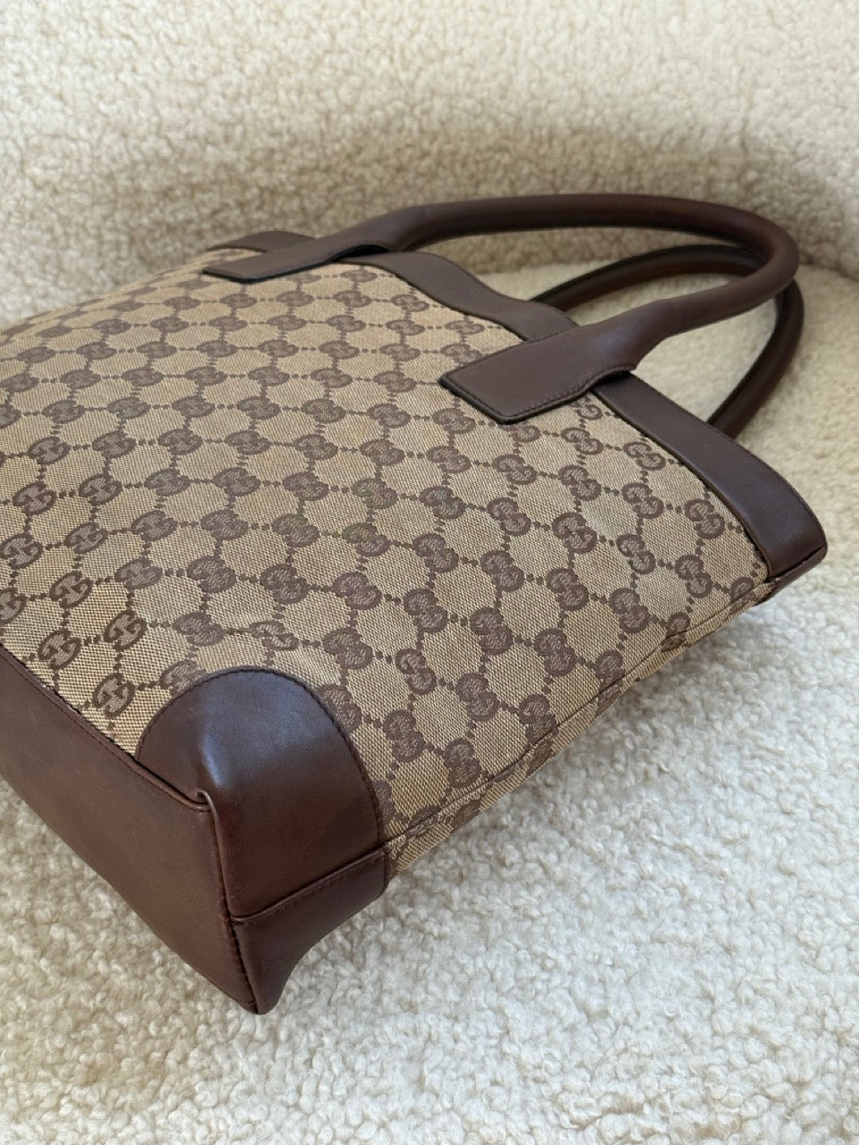 Gucci Tote Brown Canvas