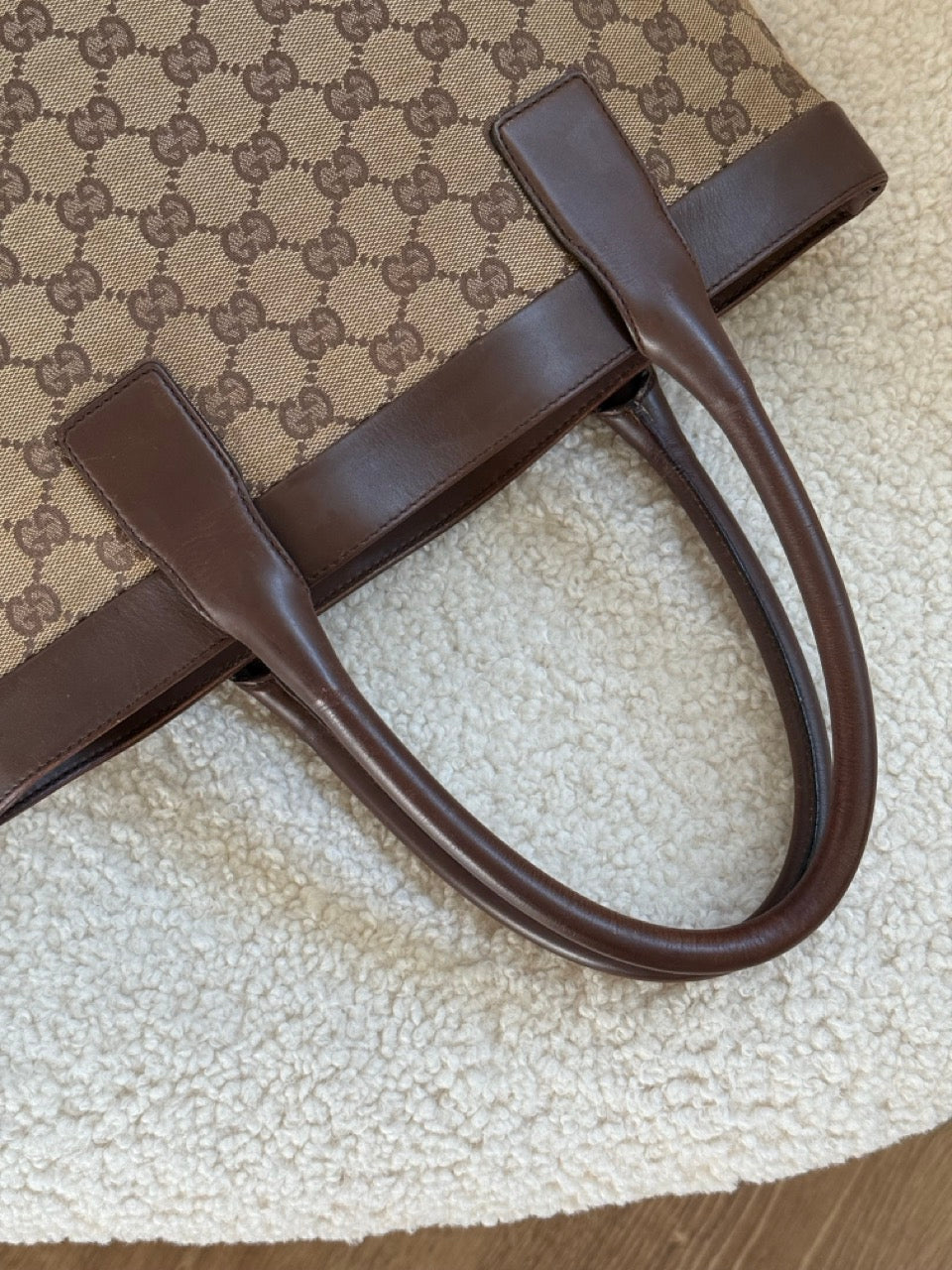 Gucci Tote Brown Canvas