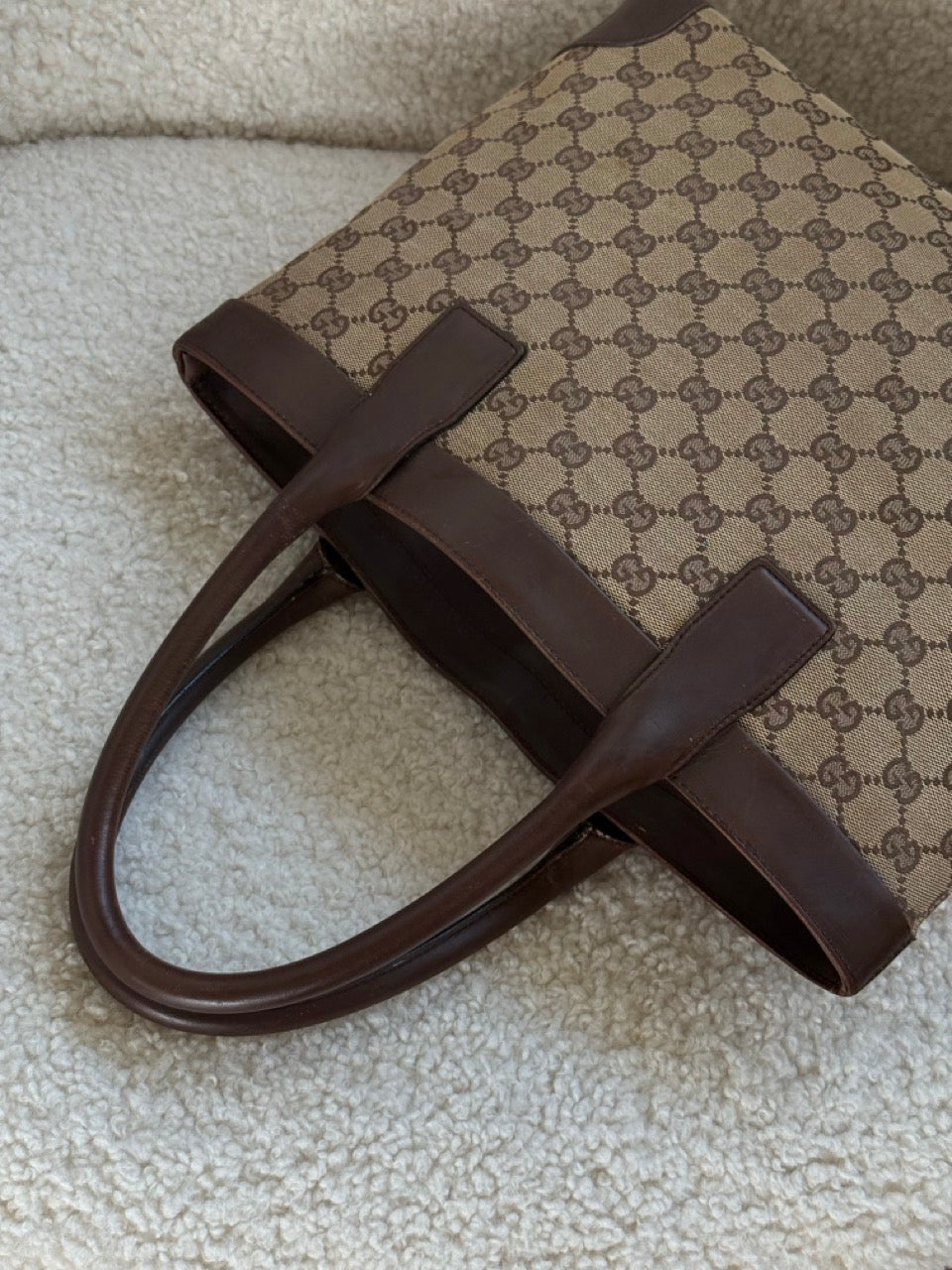 Gucci Tote Brown Canvas