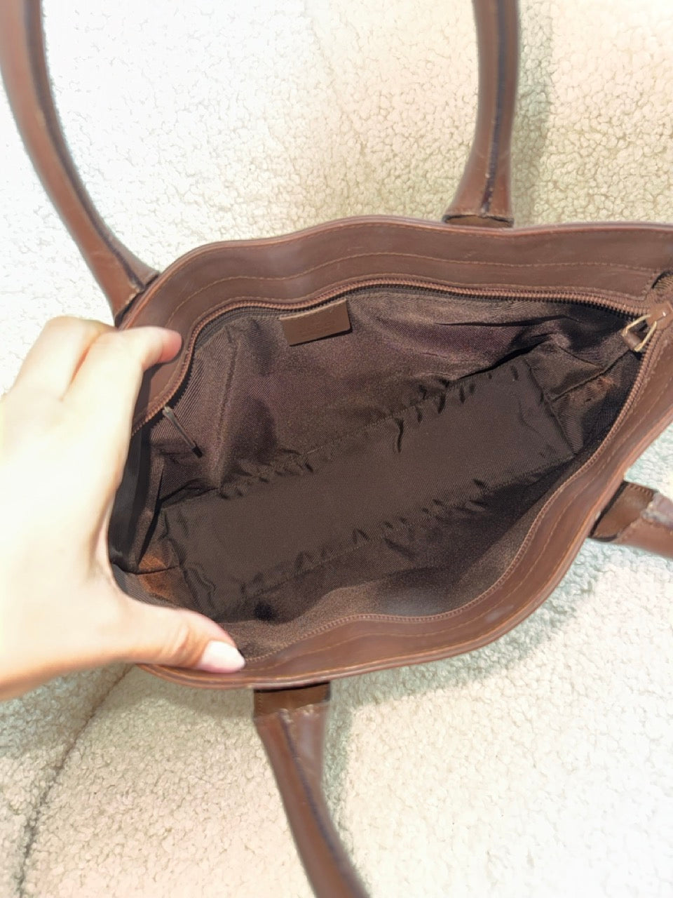 Gucci Tote Brown Canvas
