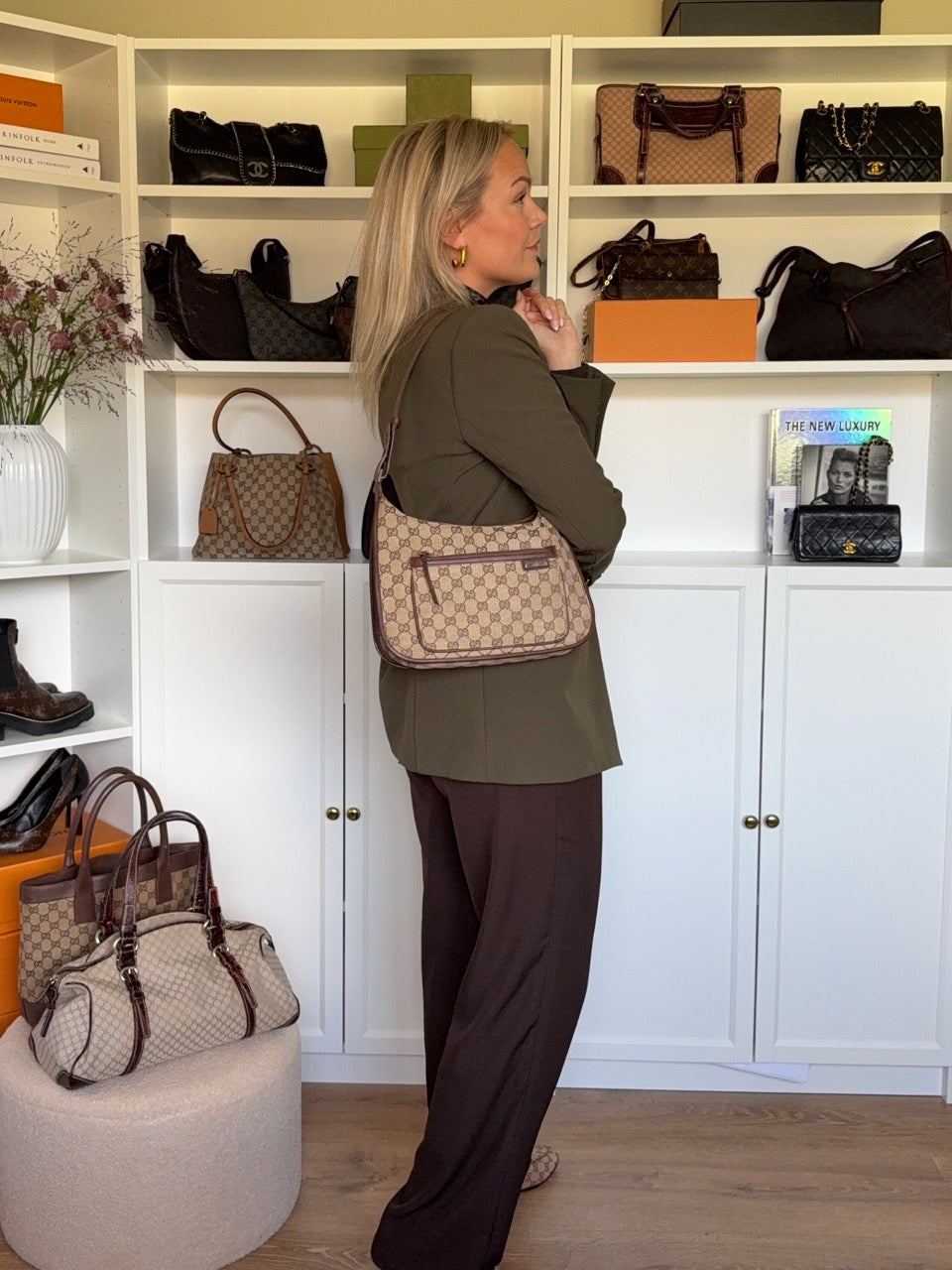 Gucci Canvas Shoulder Bag
