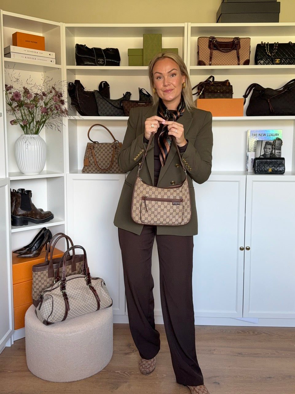 Gucci Canvas Shoulder Bag