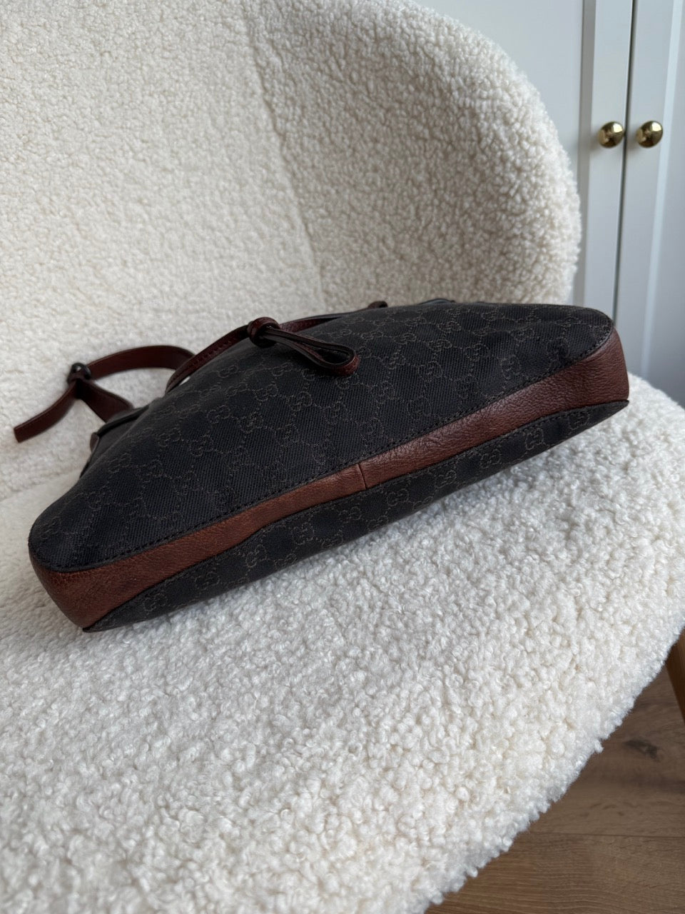 Gucci Canvas Dark Shoulder Bag