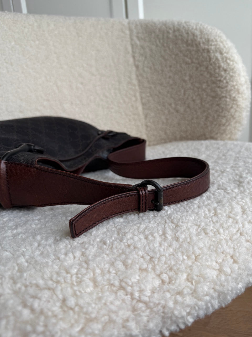 Gucci Canvas Dark Shoulder Bag