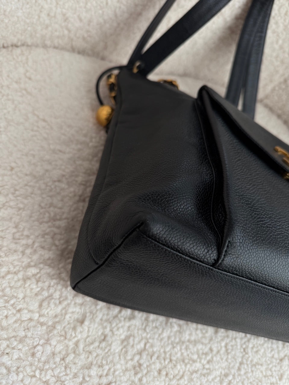 Chanel Chain Logo Tote Bag