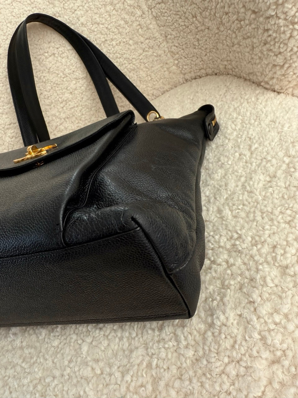 Chanel Chain Logo Tote Bag
