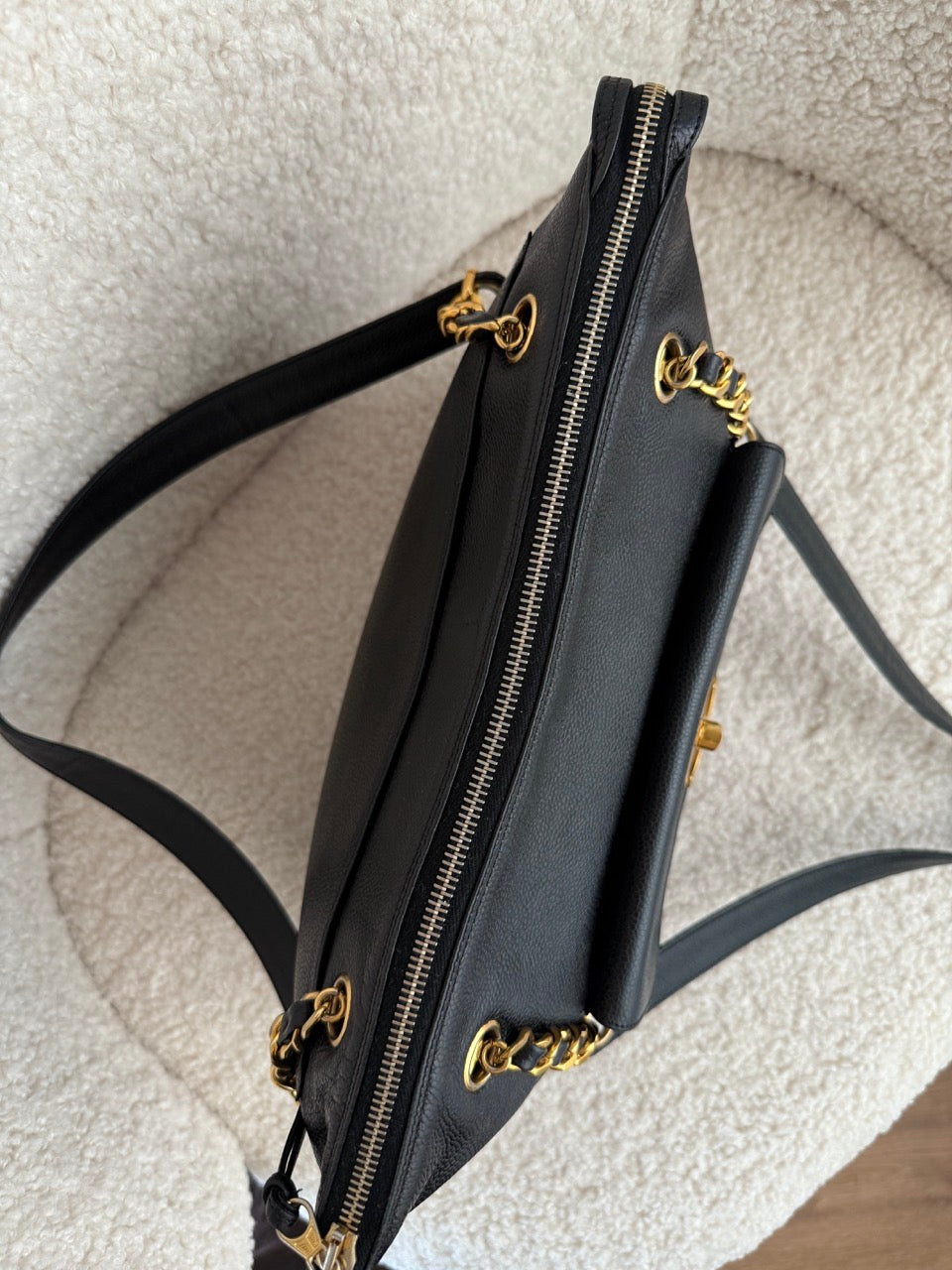 Chanel Chain Logo Tote Bag