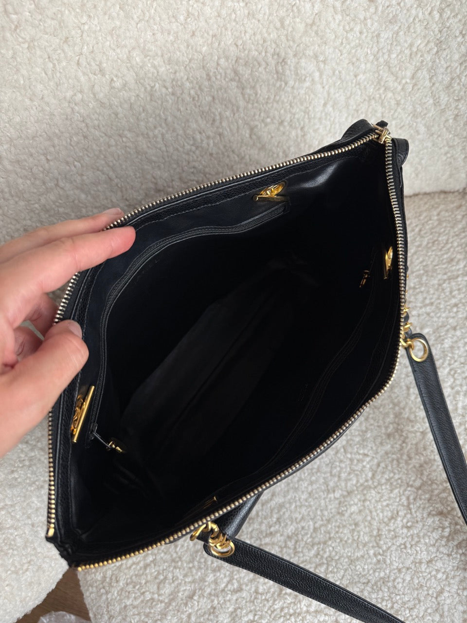 Chanel Chain Logo Tote Bag