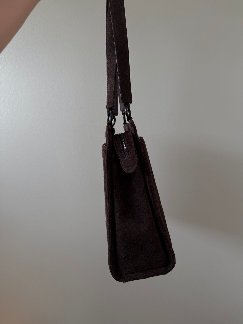 Chanel Suede Dark brown Tote