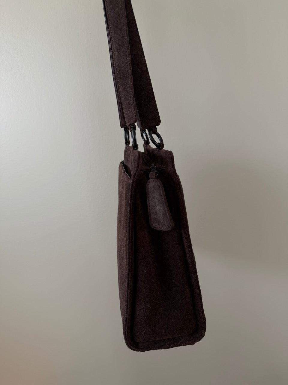 Chanel Suede Dark brown Tote