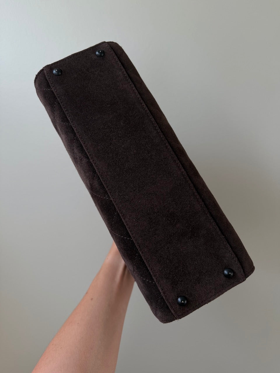 Chanel Suede Dark brown Tote