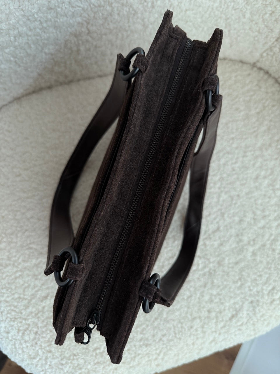 Chanel Suede Dark brown Tote