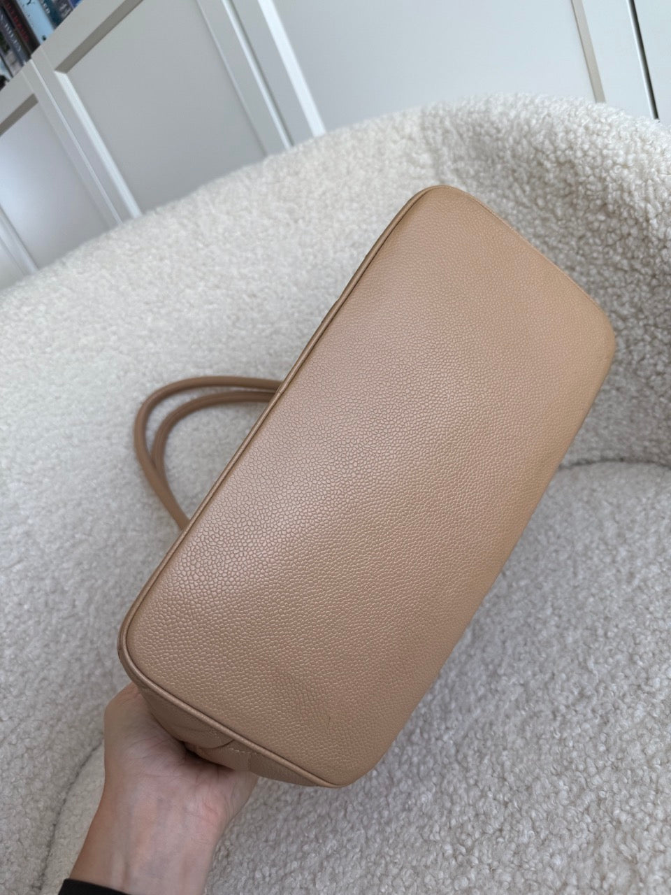 Chanel Médallion Caviar Tote Beige