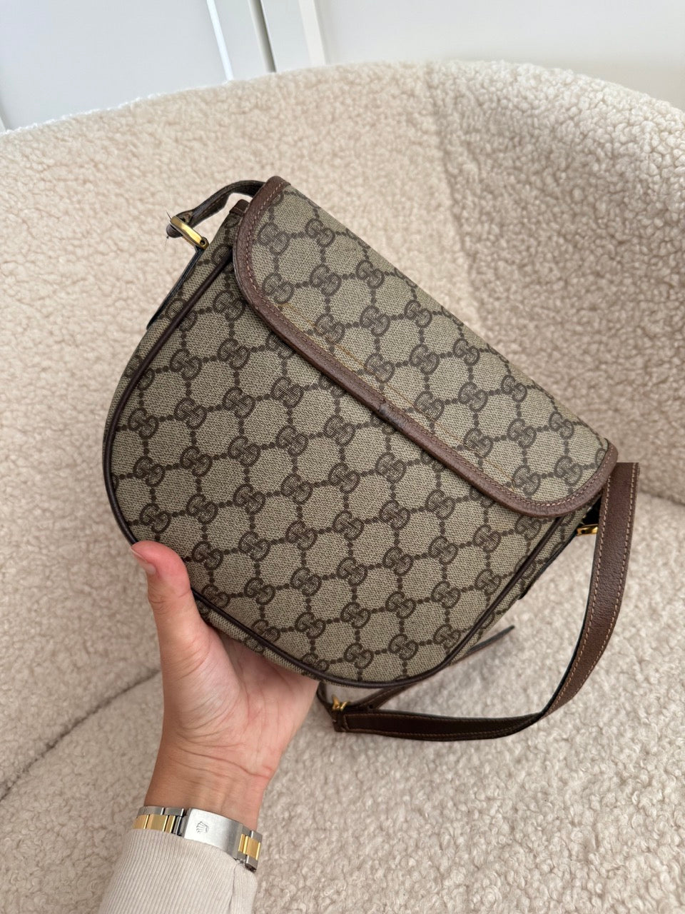 Gucci Monogram Canvas Crossbody
