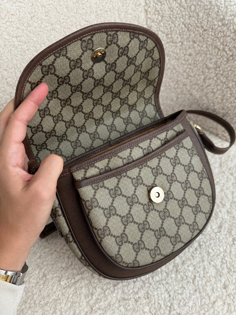 Gucci Monogram Canvas Crossbody