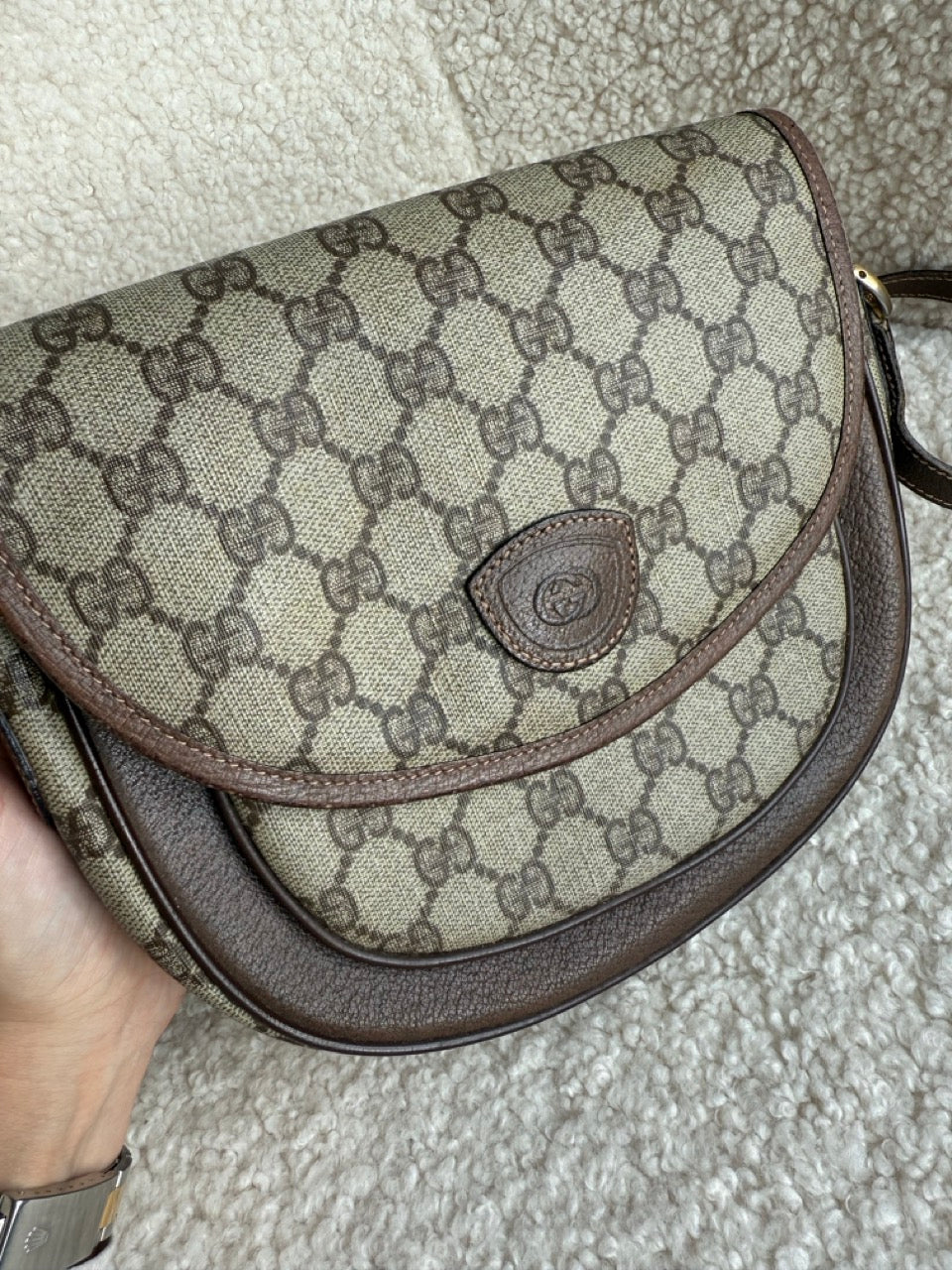 Gucci Monogram Canvas Crossbody