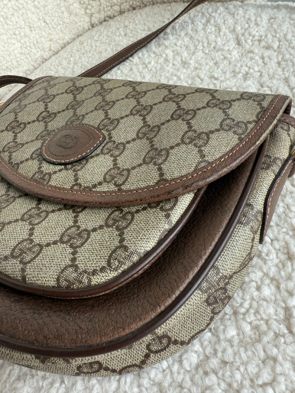 Gucci Monogram Canvas Crossbody