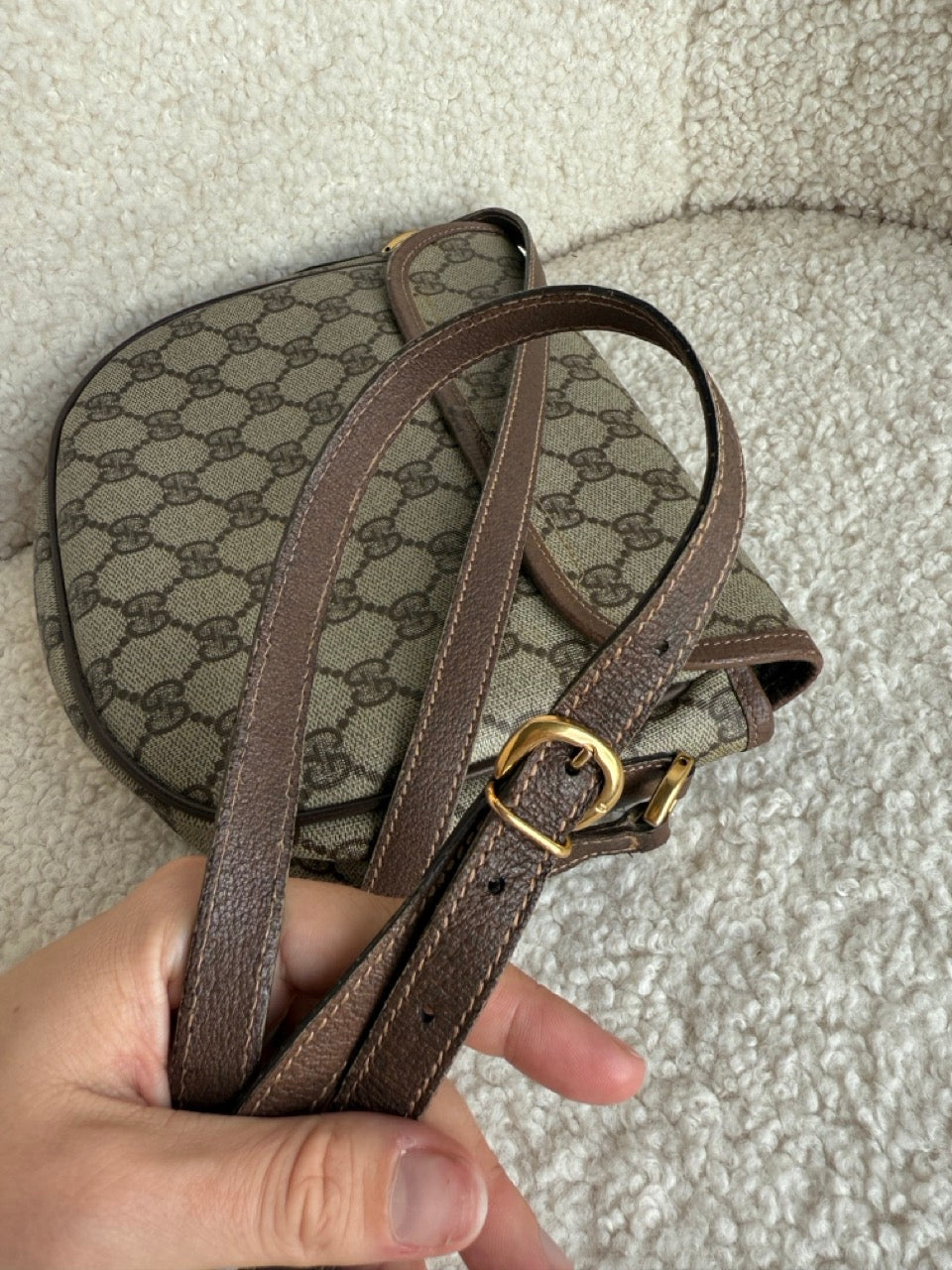 Gucci Monogram Canvas Crossbody