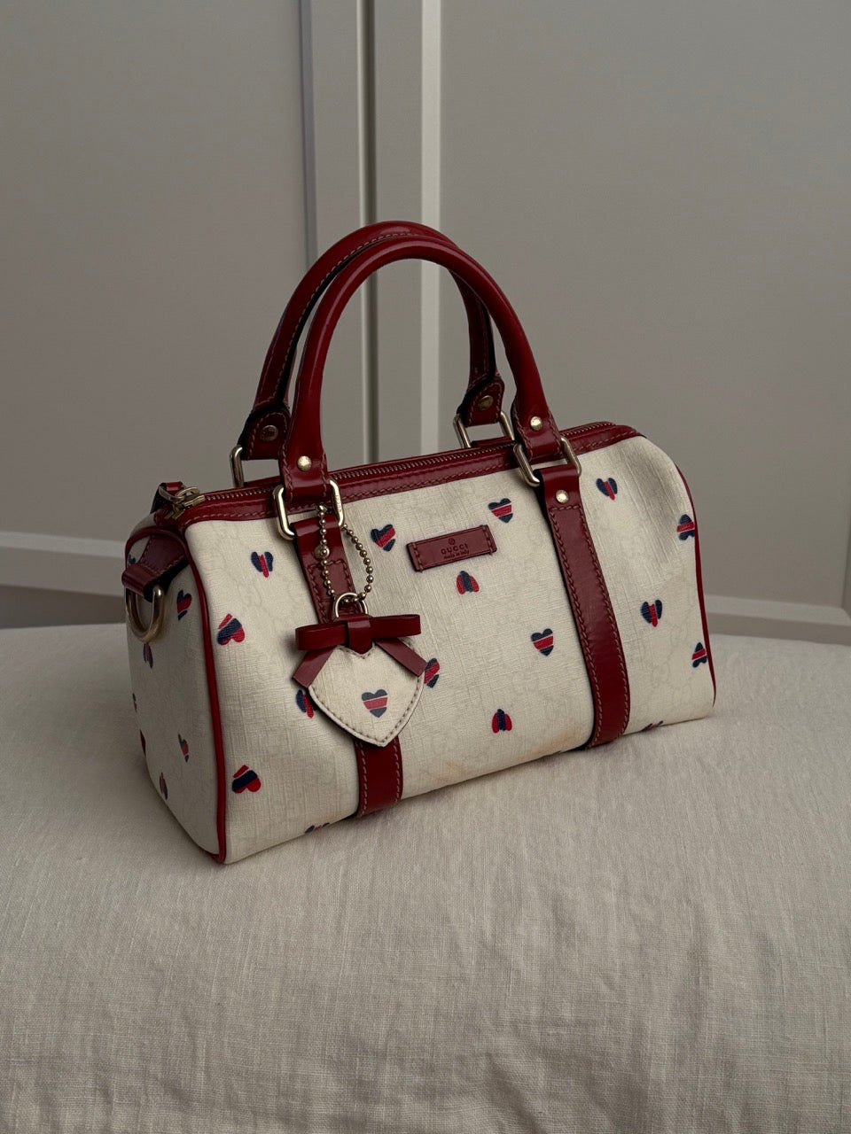 Gucci White Monogram Bag