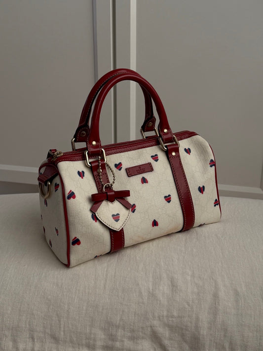 Gucci White Monogram Bag