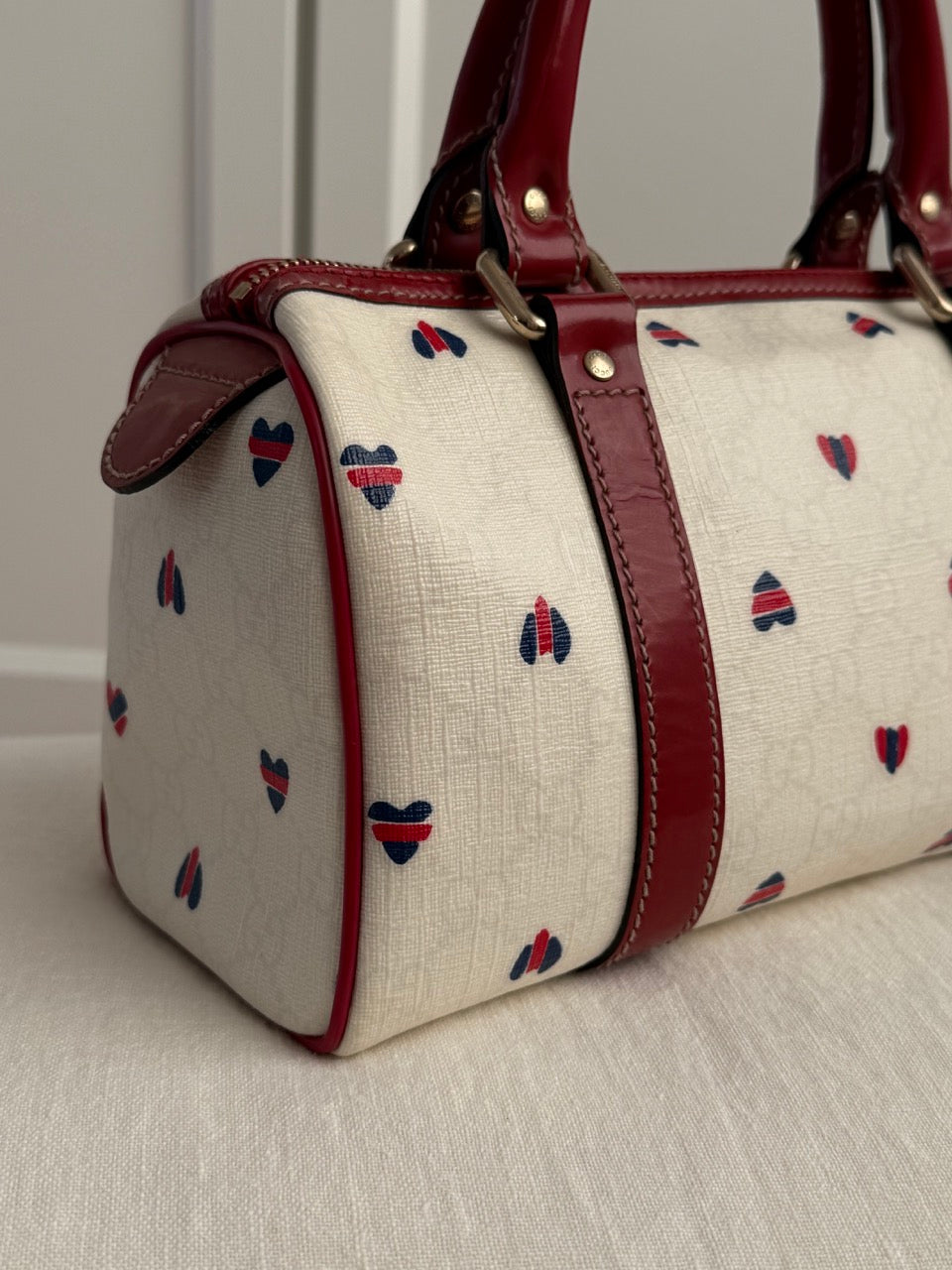 Gucci White Monogram Bag