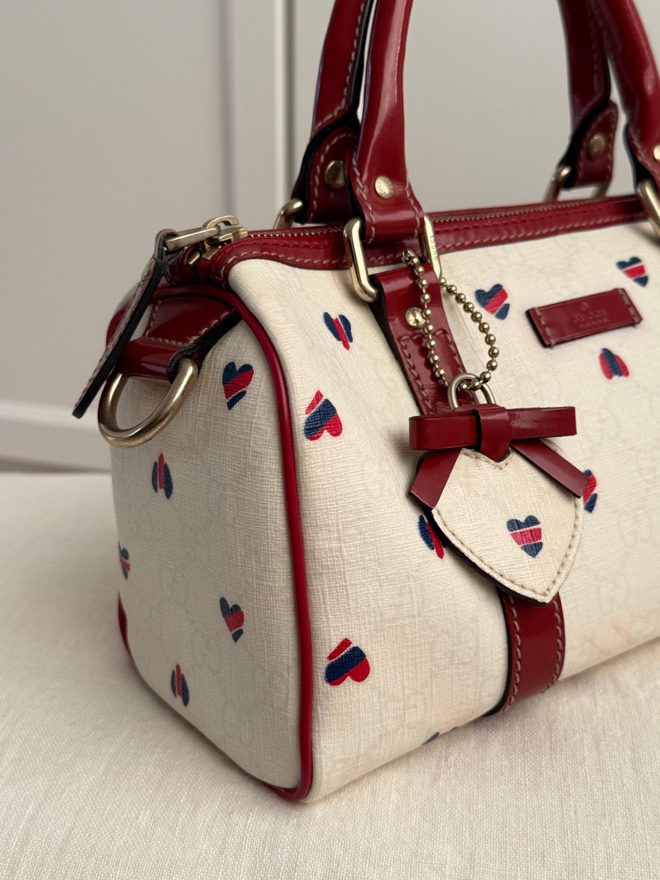 Gucci White Monogram Bag