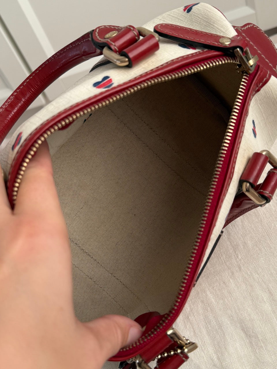 Gucci White Monogram Bag