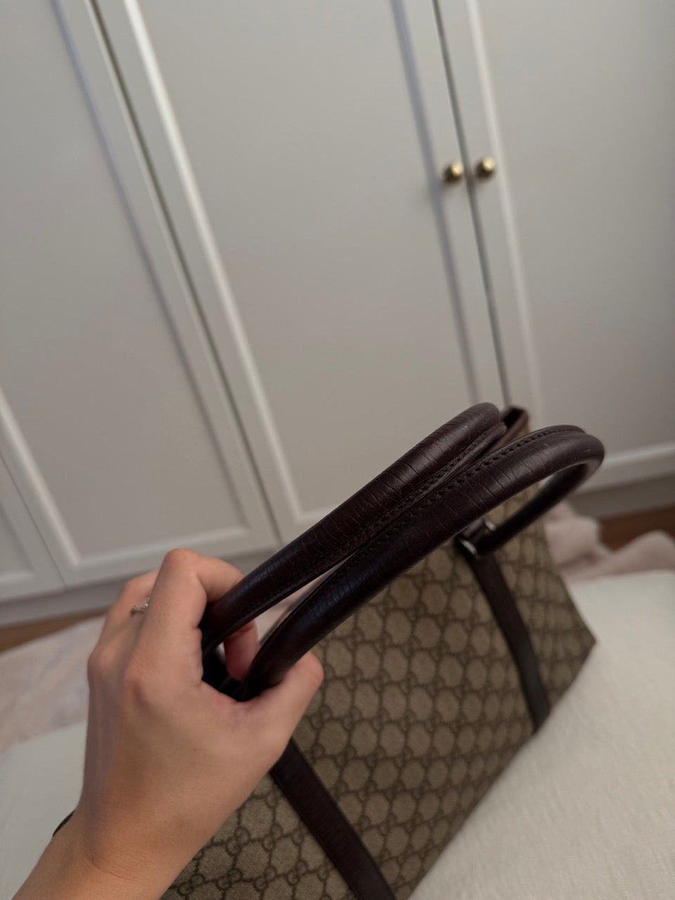 Gucci Tote Brown Detail