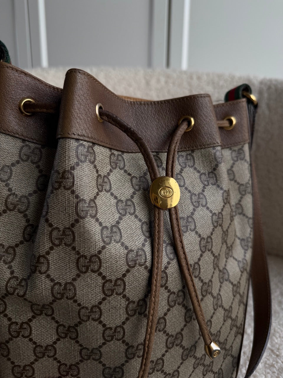 Gucci Bucket Monogram Bag