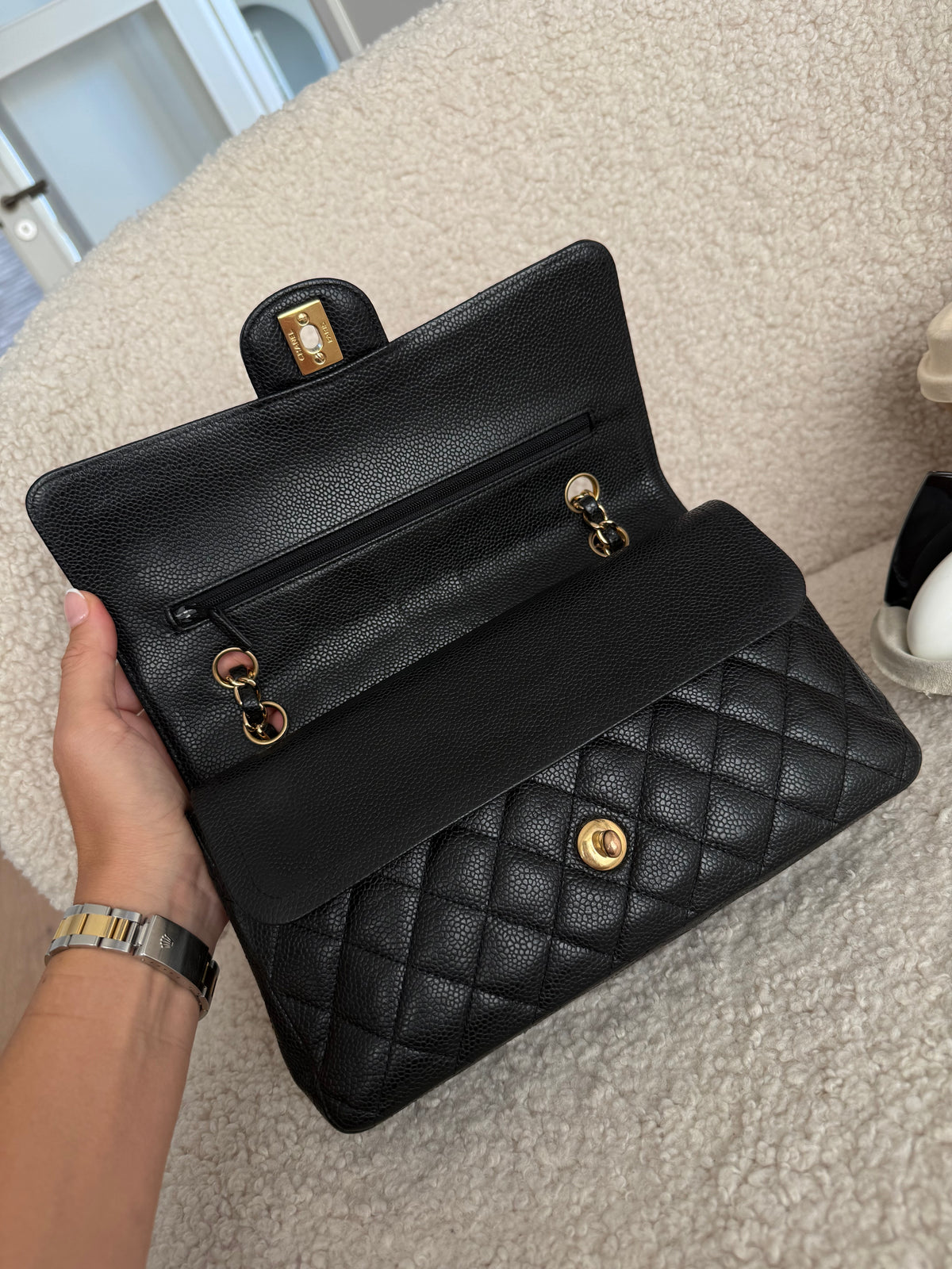 Chanel Classic Medium Double Flap Caviar
