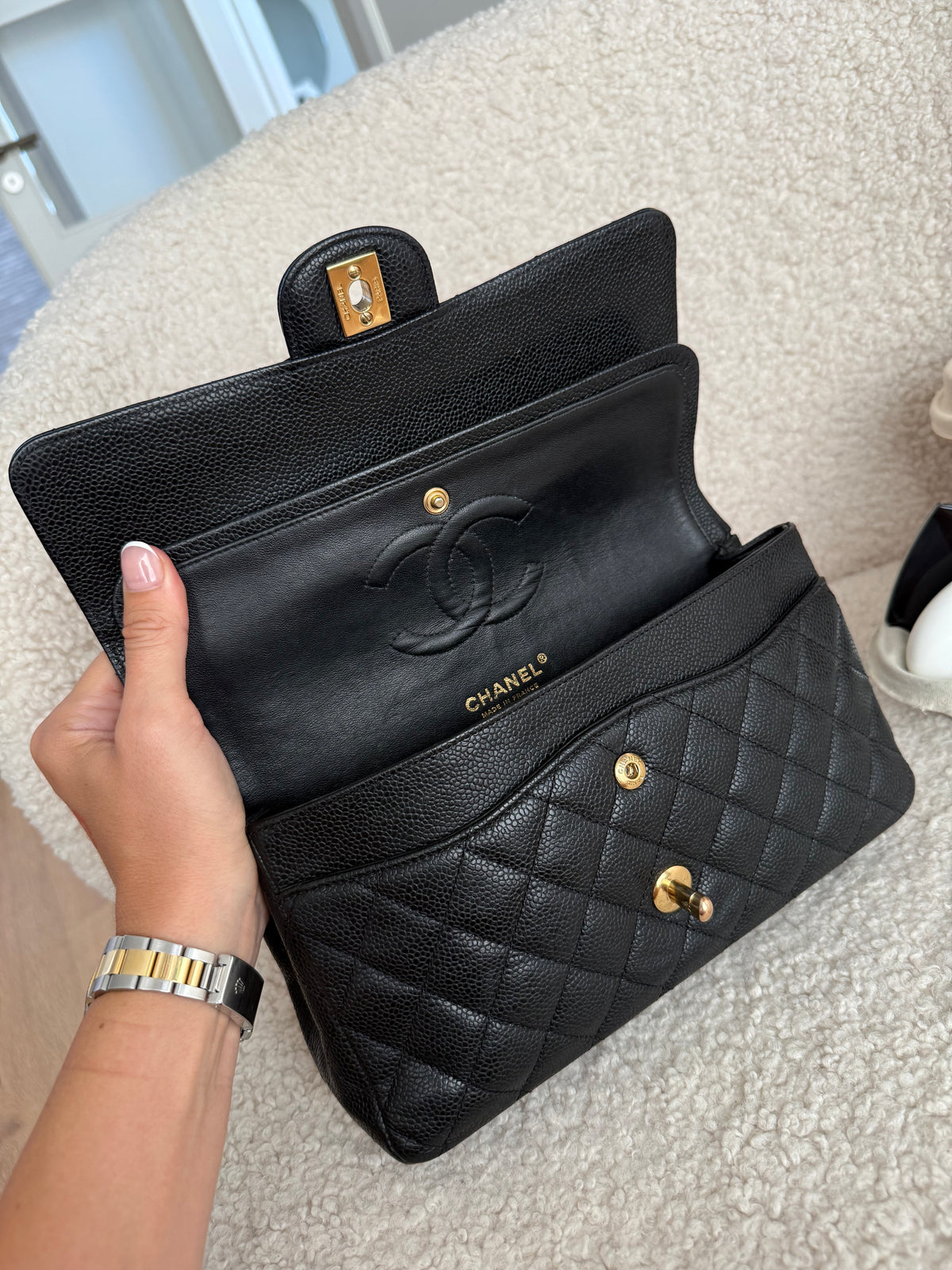 Chanel Classic Medium Double Flap Caviar