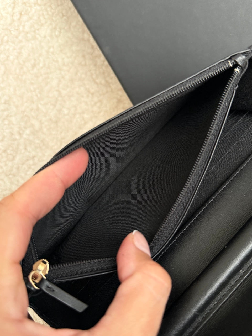 Chanel Boy WOC Caviar