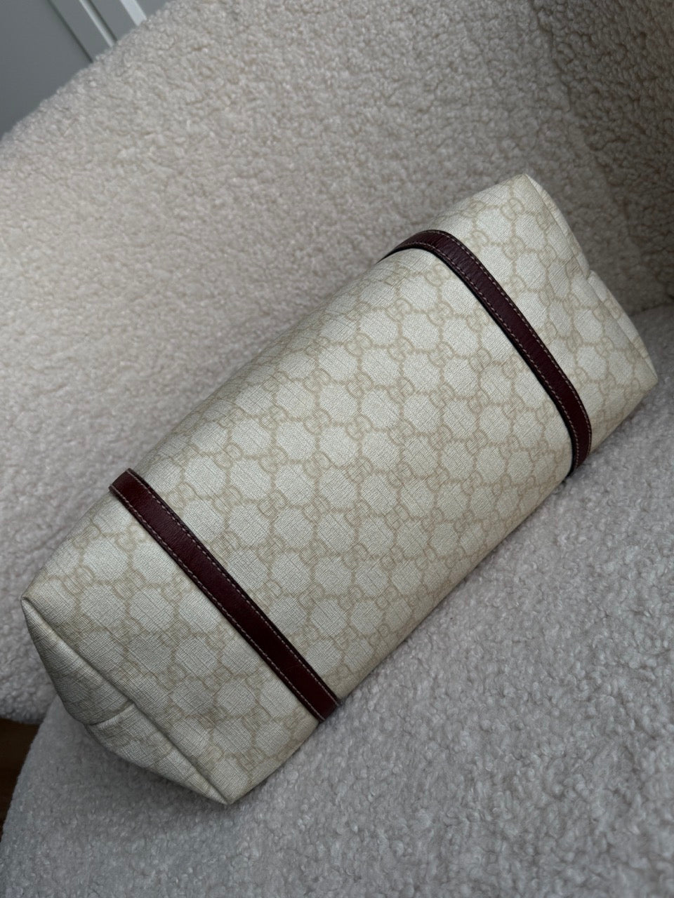 Gucci Monogram Tote beige