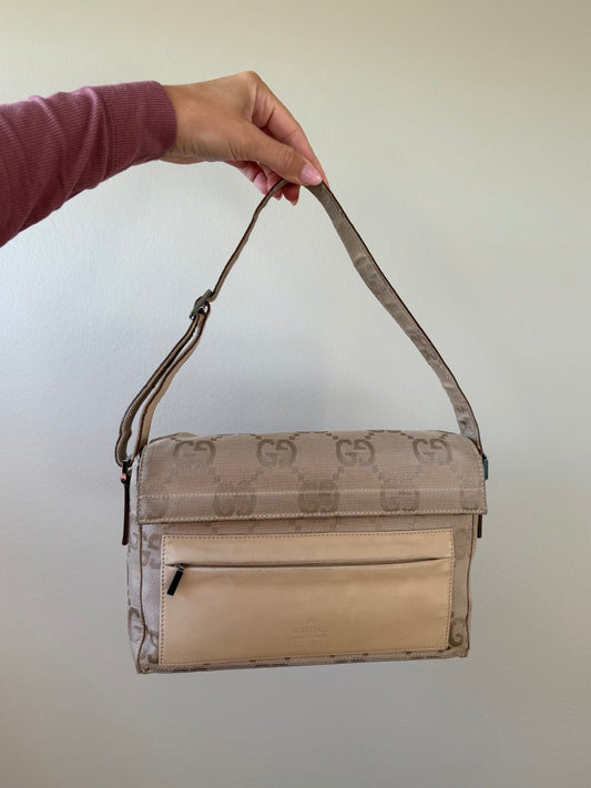Gucci Beige Canvas Bag