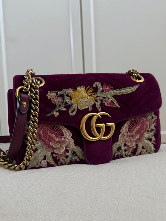 Gucci Marmont Velvet Crossbody