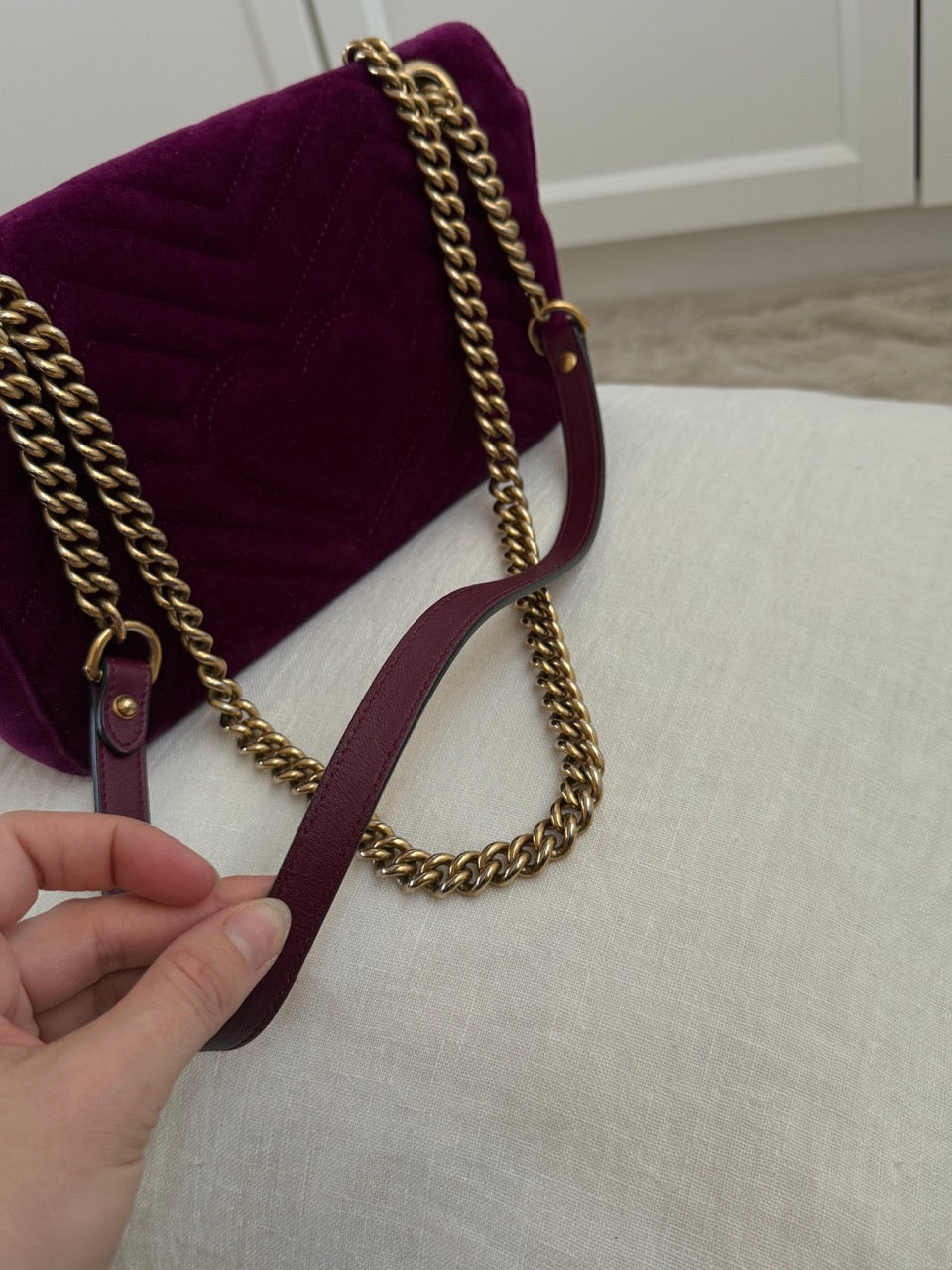 Gucci Marmont Velvet Crossbody