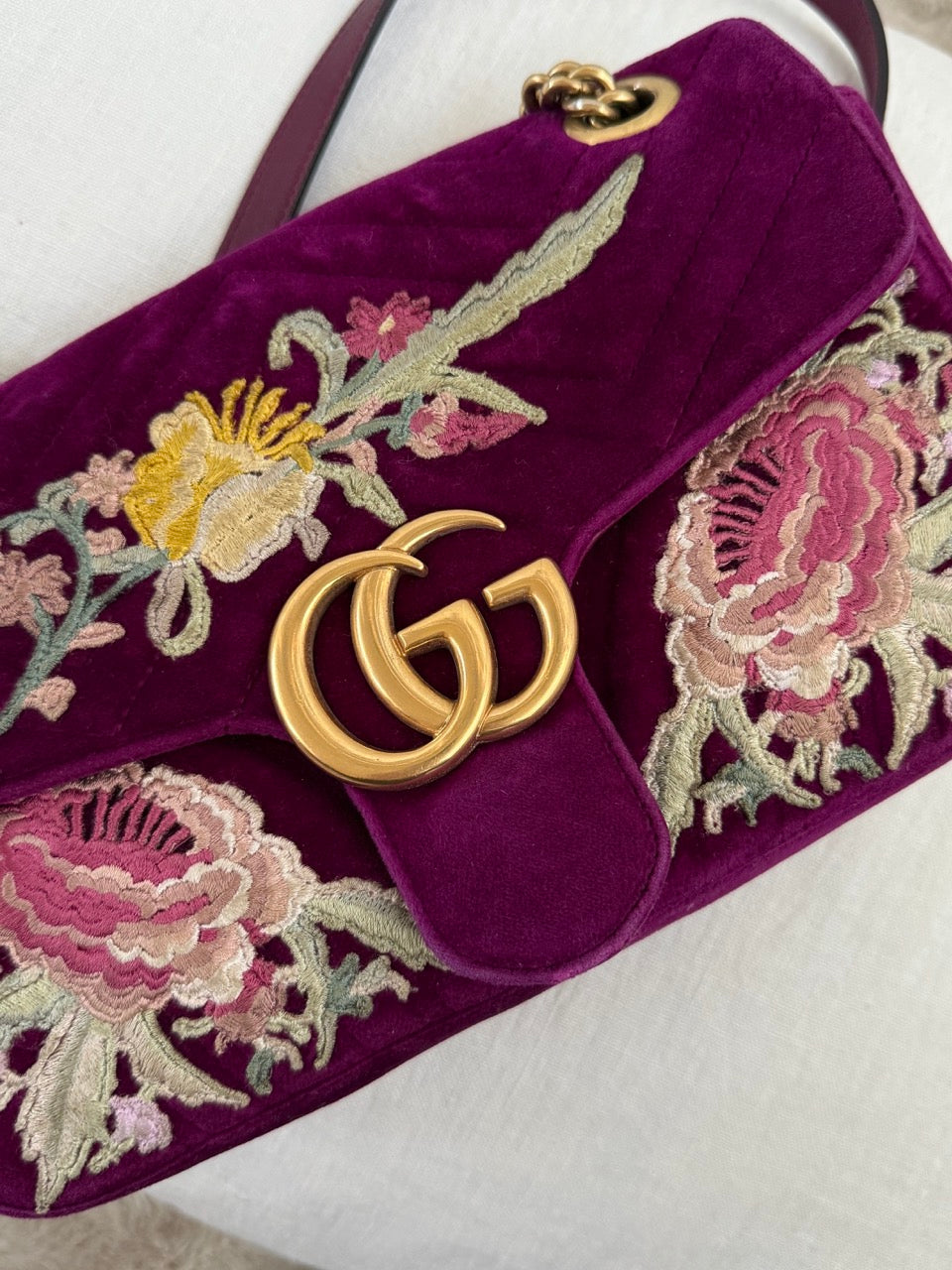 Gucci Marmont Velvet Crossbody