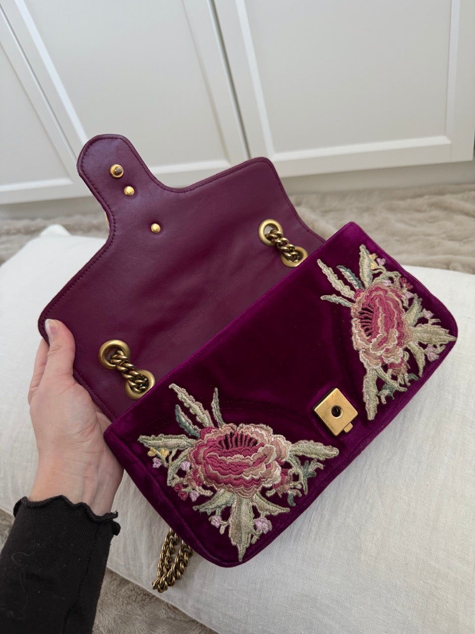 Gucci Marmont Velvet Crossbody