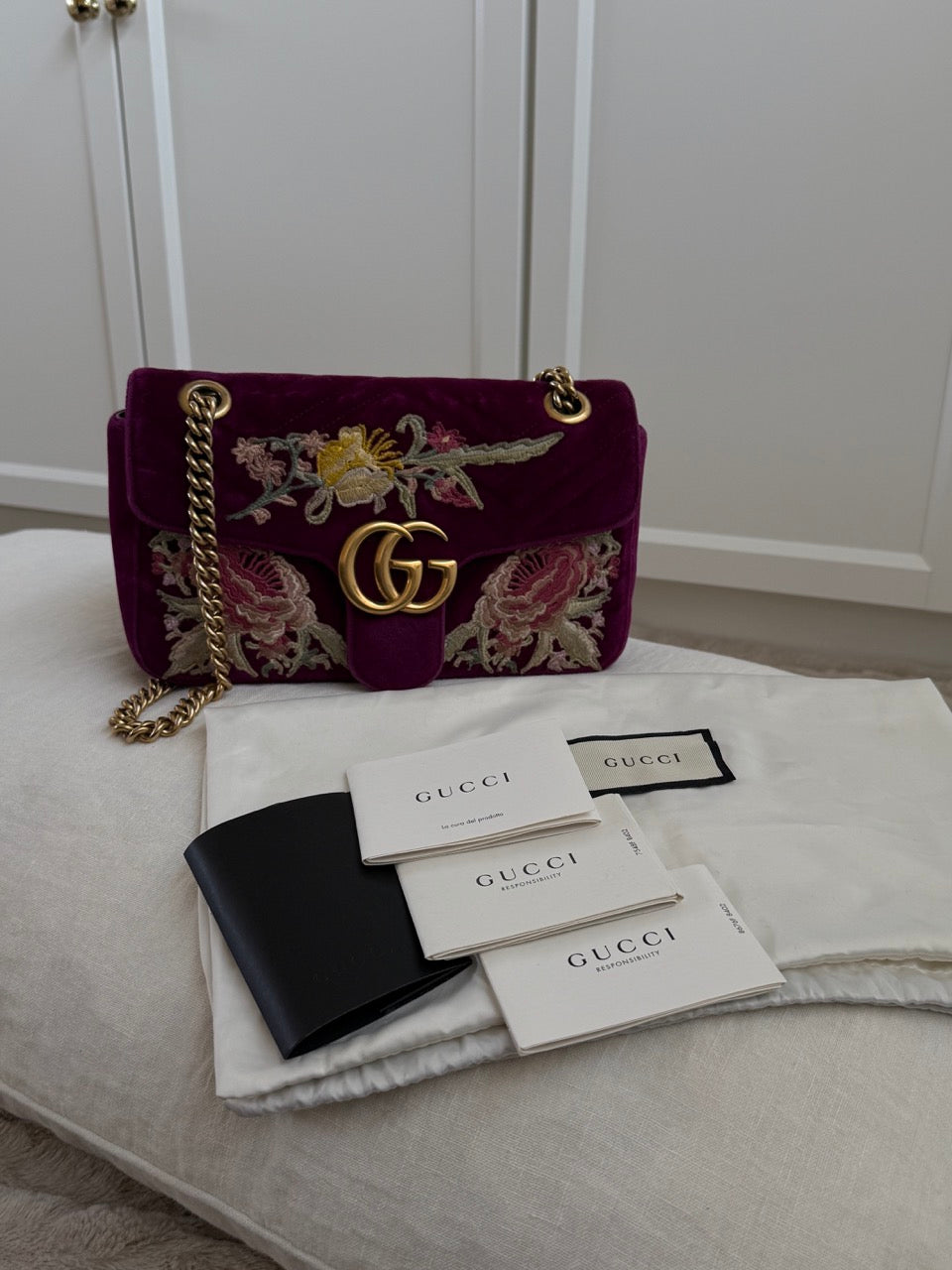 Gucci Marmont Velvet Crossbody