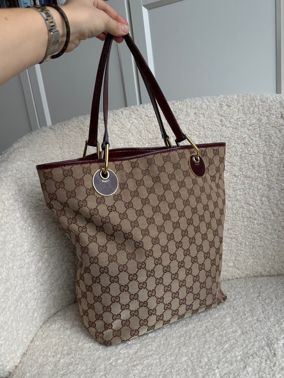 Gucci Tote Dark Red