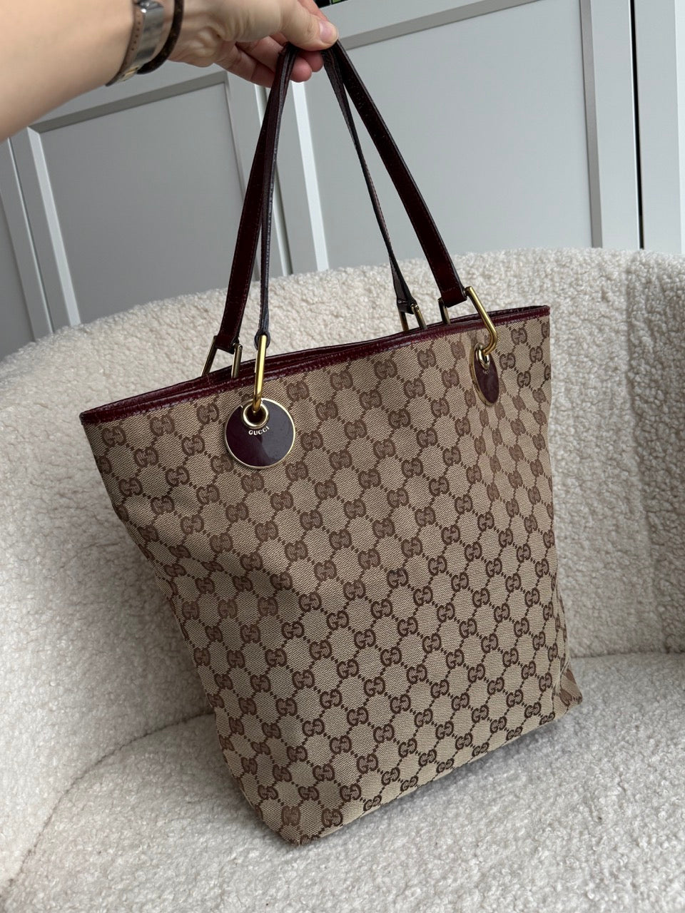 Gucci Tote Dark Red
