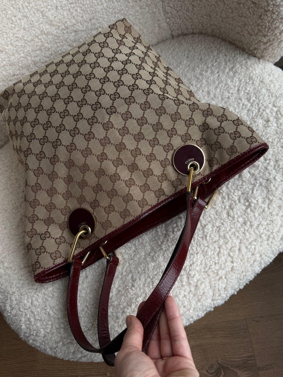 Gucci Tote Dark Red