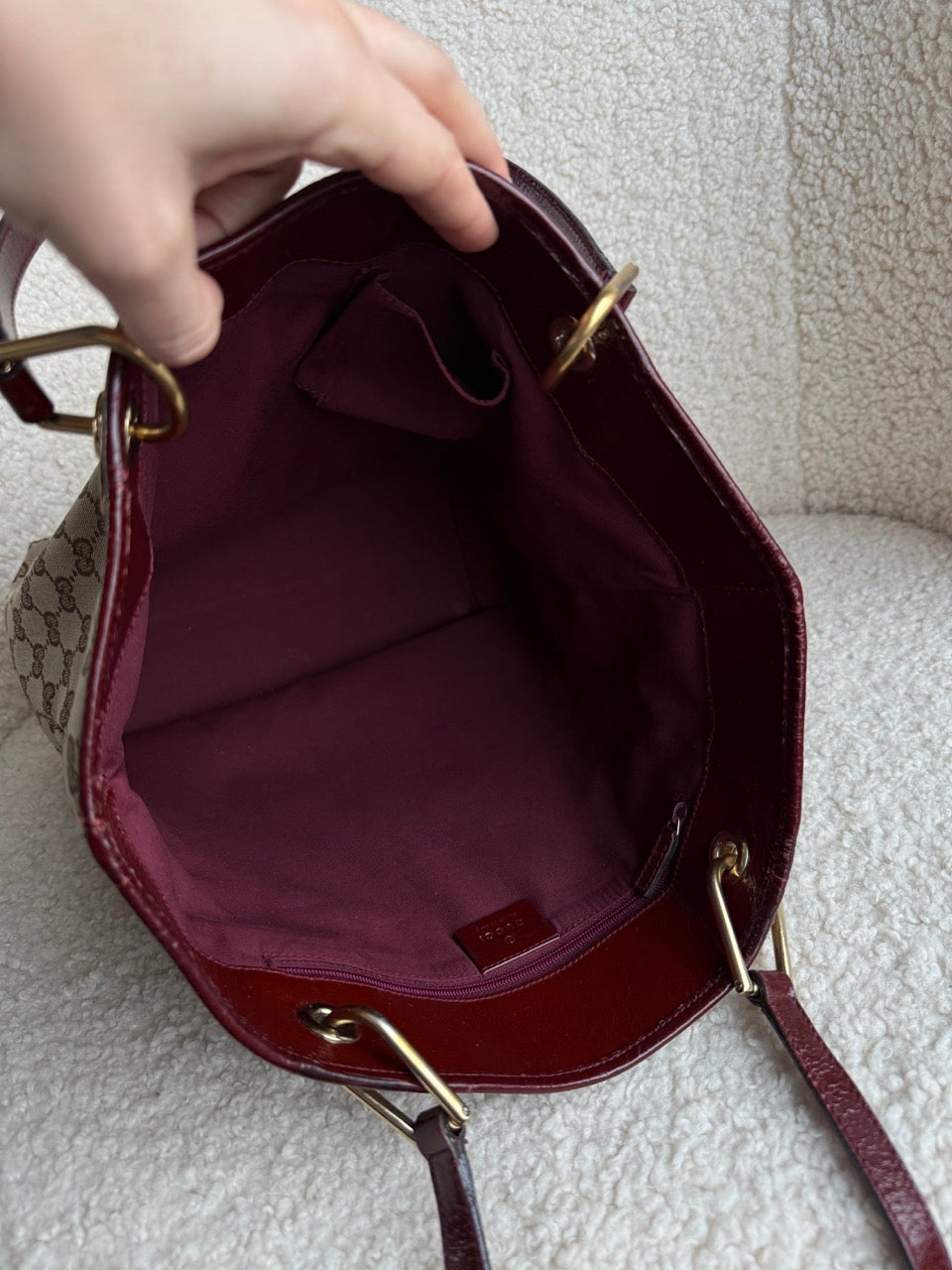Gucci Tote Dark Red